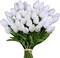 30 Real Touch Artificial Tulips: Lifelike Bouquet for Every Space